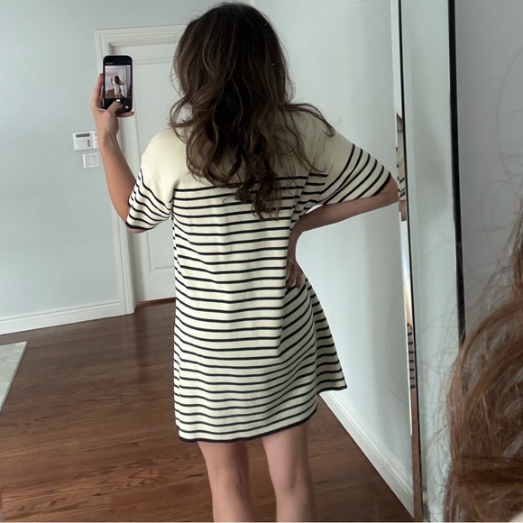Tuckernuck Cream and Navy Stripe Dress - Picture 3 of 6